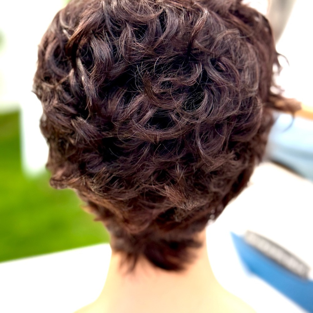 Short Curly Pixie Wig in Dark Brown - Women Hair - Picture 7 of 15